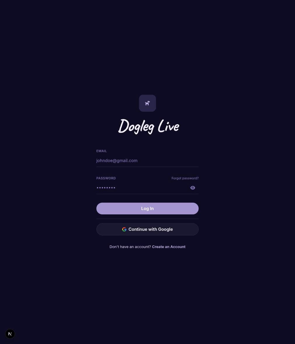 Dogleg Live Login